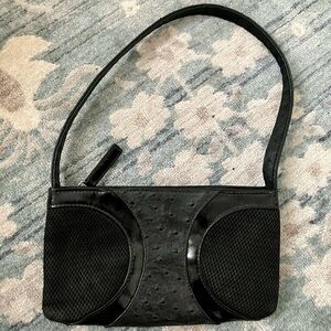 Steve Madden Black Textured Bag